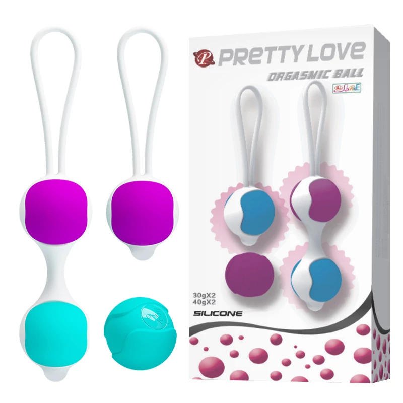 Pretty Love - Orgasmic Ball - szilikon gésagolyó szett (3db/cs)