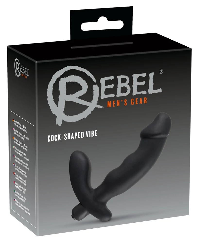 Rebel - Men's Gear Prostate Stimulator - vibrációs prosztata masszírozó (fekete)