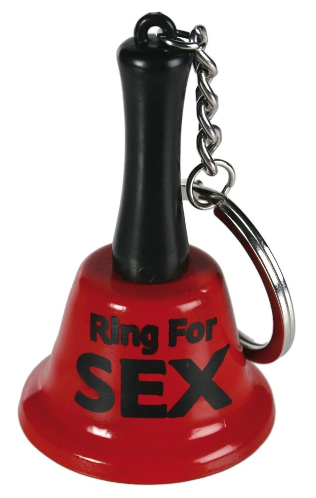 Orion - Ring For Sex - szex csengő kulcstartóval (piros-fekete)