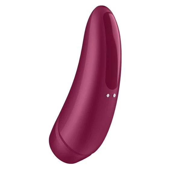 Satisfyer - Curvy 1 + - prémium, websmart léghullámos csiklóizgató vibrátor (USB) - bordó