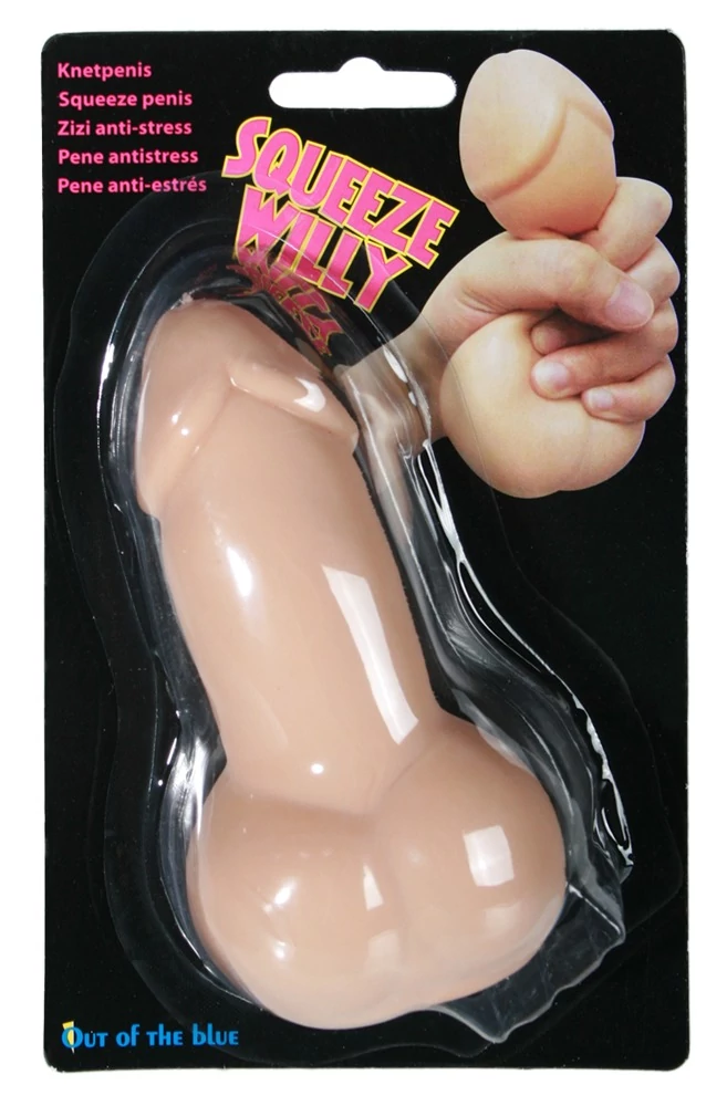 Squeeze Willy - Penis Stress Ball - pénisz alakú stresszlabda (natúr)