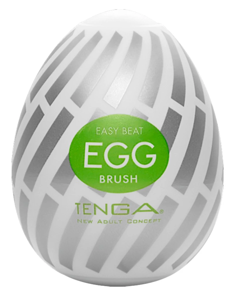 Tenga - Egg Brush - prémium maszturbációs tojás (áttetsző)