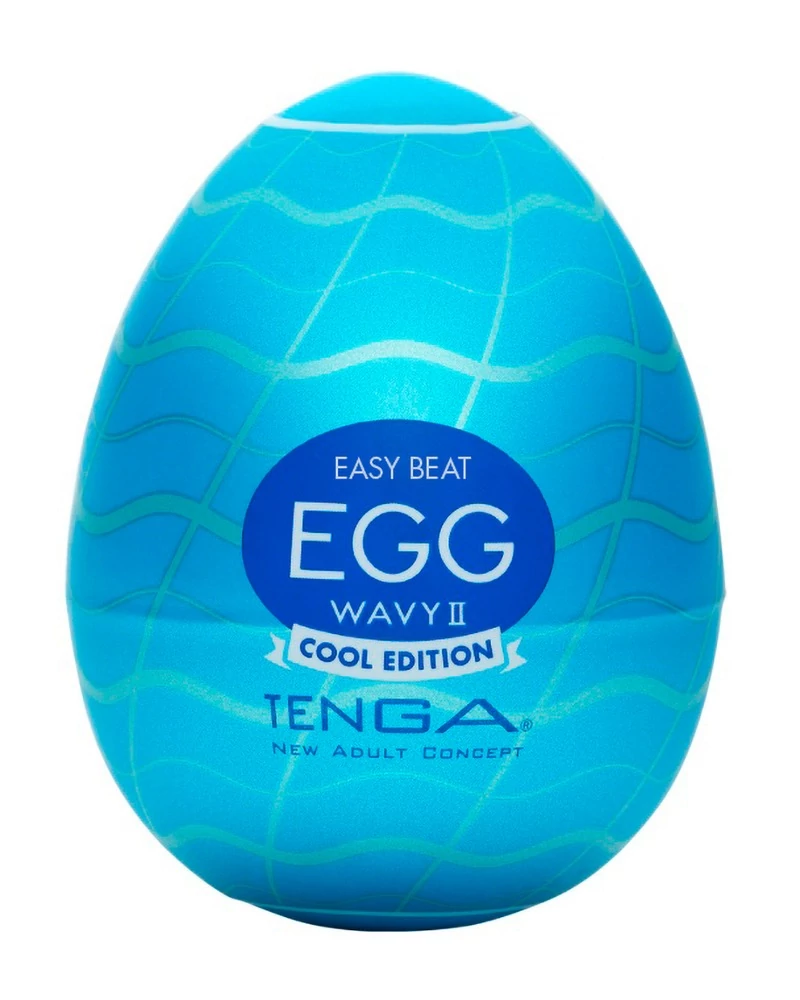 Tenga - Egg Wavy II Cool Edition - prémium maszturbációs tojás (áttetsző)