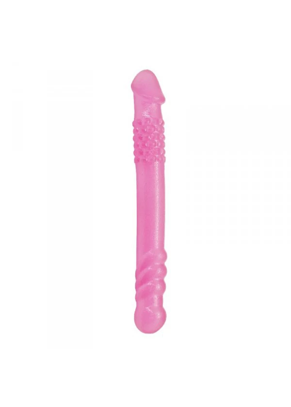 Toyz4Lovers - Perfect Double Dong - kétoldali, gyöngyös dildó (pink)