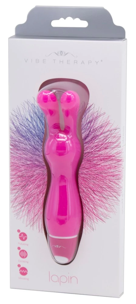Vibe Therapy - Lapin -  7 funkciós, szilikon nyuszivibrátor rugalmas fülekkel (pink)