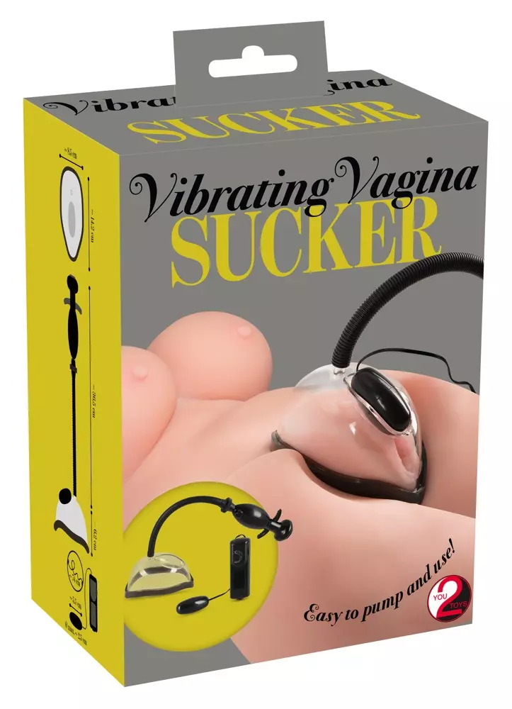 You2Toys - Vibrating Vagina Sucker - távirányítású vibrációs vaginaszívó