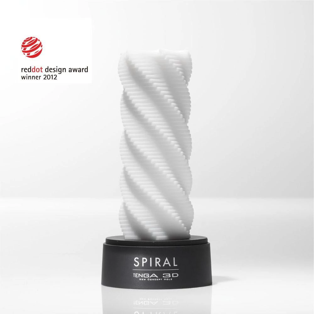 Tenga - 3D Spiral - prémium maszturbátor (fehér)