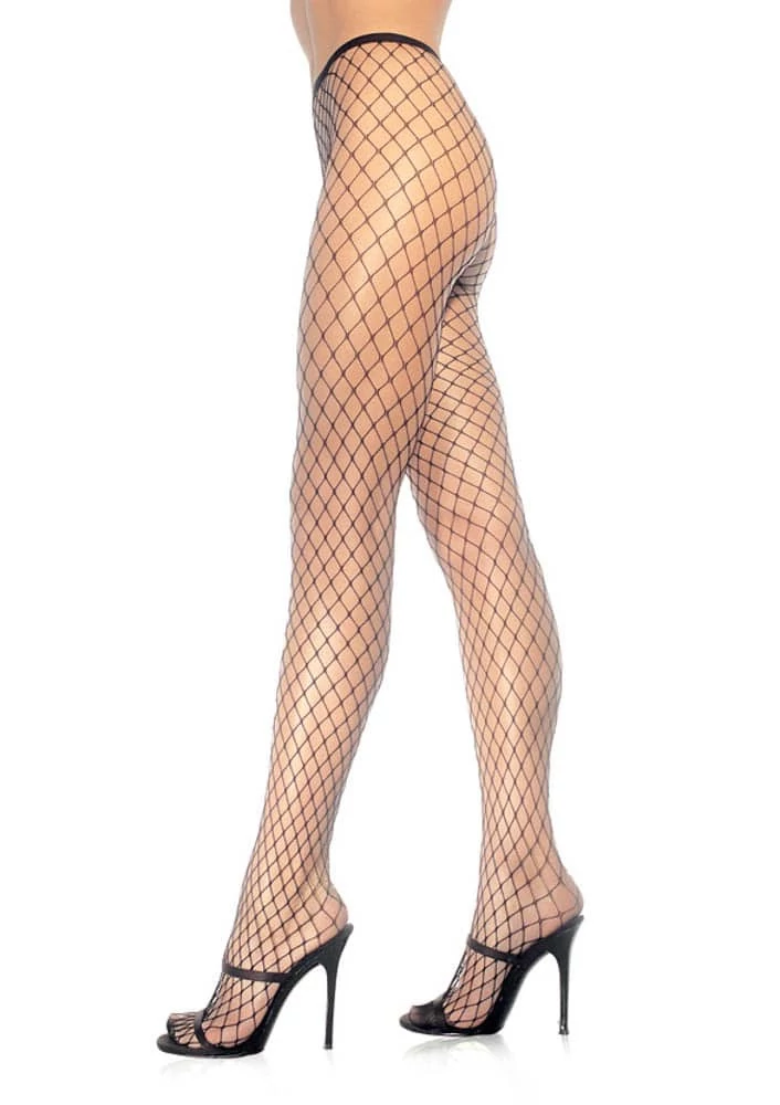 Leg Avenue - 729005 - szexi, hálós harisnya (O/S) - fekete