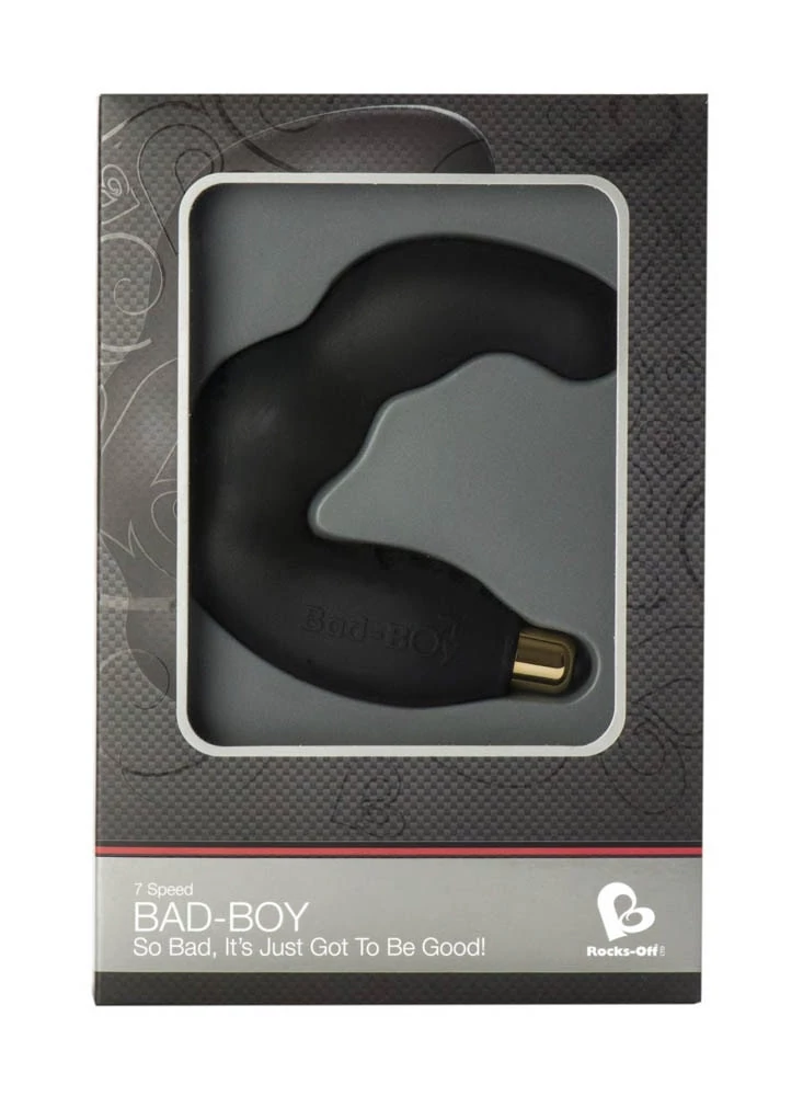 Rocks-Off - Bad-Boy - 7 funkciós prosztata és gátmasszírozó vibrátor (fekete)