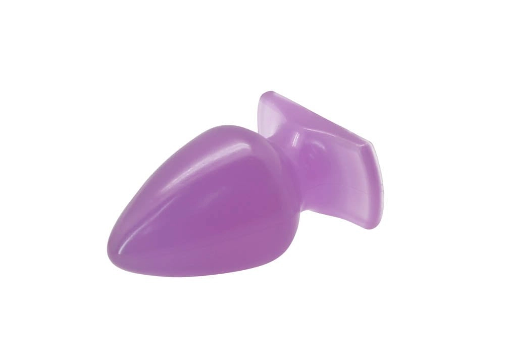 Outlet - Charmly Toy Soft & Smooth - közepes méretű, zselés análkúp (lila)