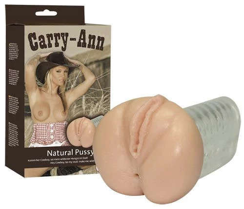 Orion - Carry-Ann Natural Pussy - élethű vagina és ánusz maszturbátor (natúr)