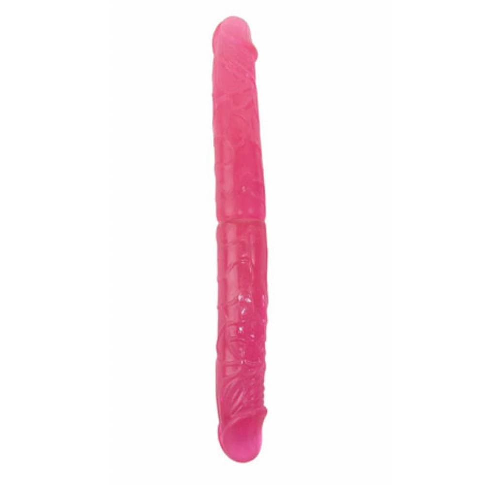 Debra - Double Heads Dong  - élethű, kétvégű dildó (36cm) - pink