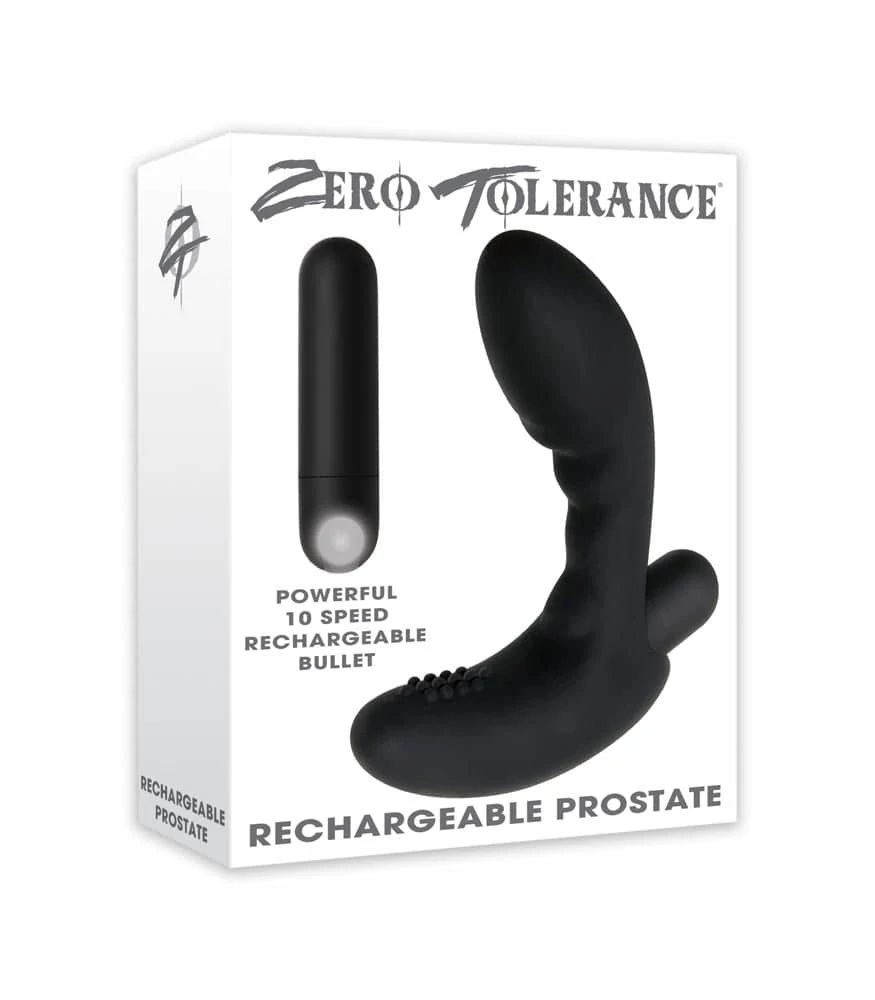 Zero Tolerance - Eternal P-Spot - 10 funkciós, szilikon prosztata vibrátor és masszírozó USB) - fekete