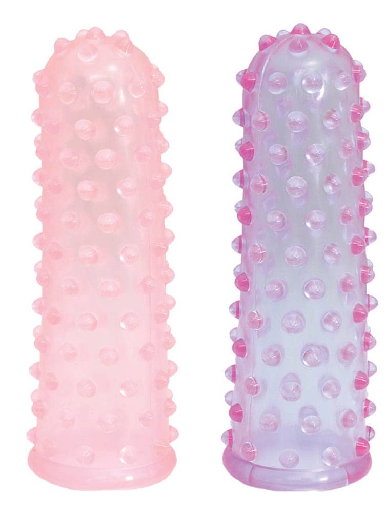 Nmc - Finger Sleeves - ujjra helyezhető erotikus kiegészítő (lila/pink)