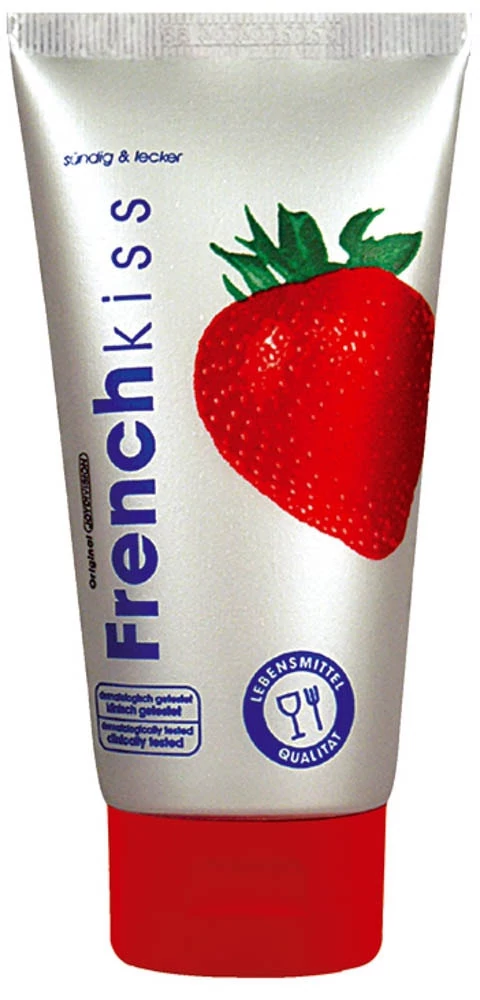 JoyDivision - Frenchkiss - ízesített, vízbázisú orálsíkosító gél (75ml) - eper
