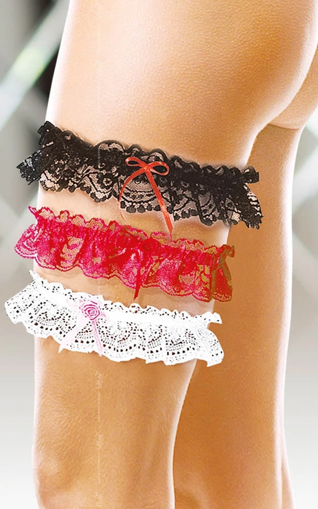 Softline - Garter 7401 - harisnyatató masnival (S/L) - fehér