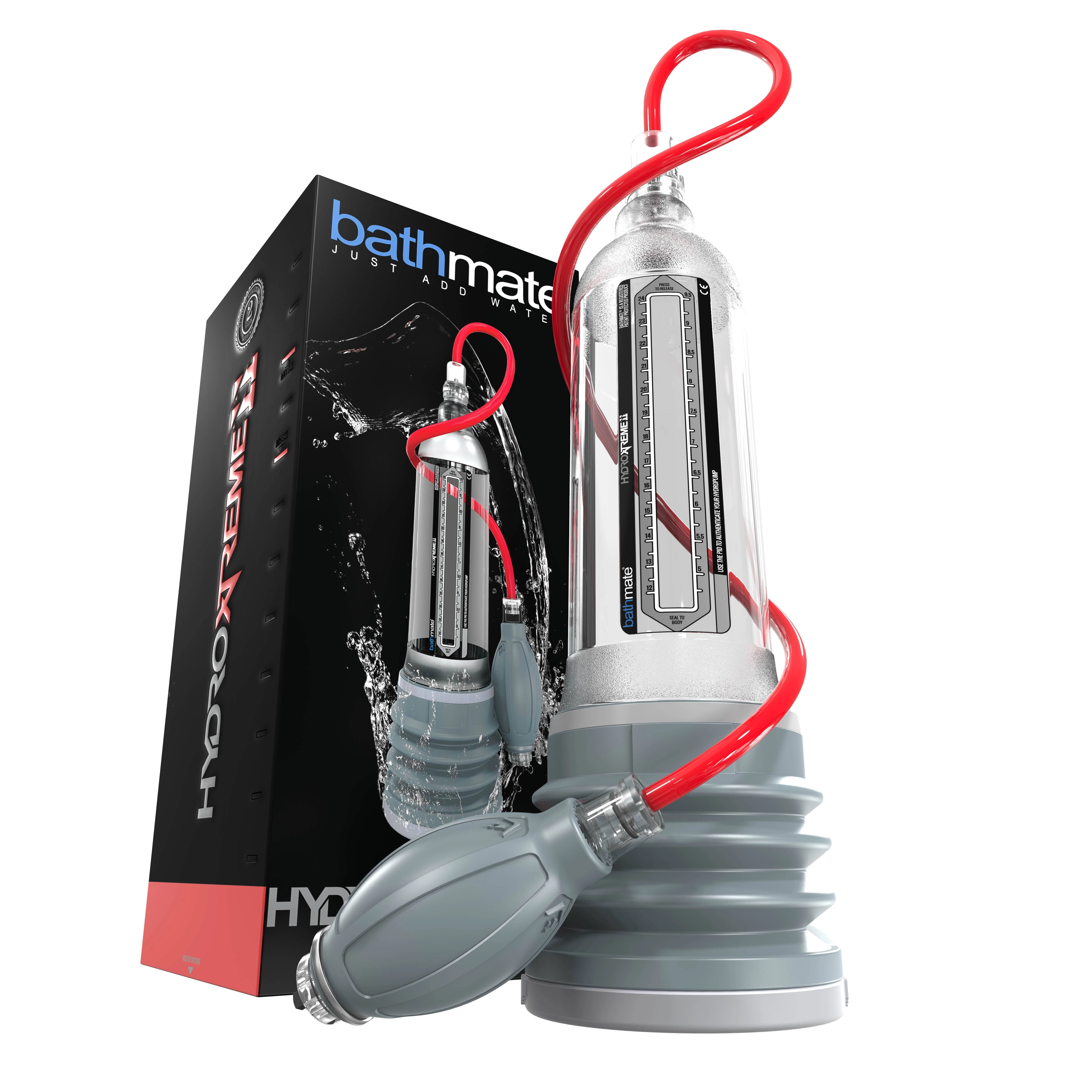 Bathmate - HydroXtreme11 - kézi pumpás hidro-péniszpumpa (áttetsző)