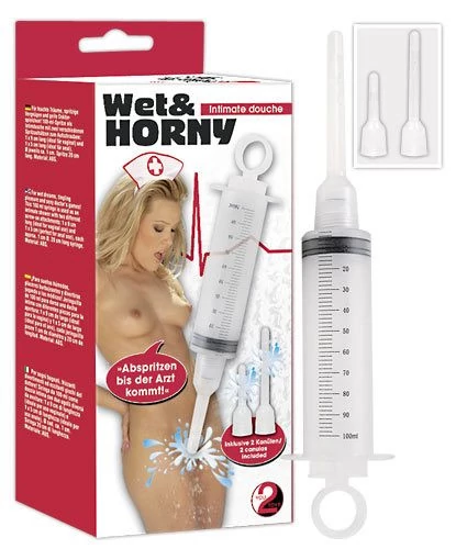 Orion - Wet & Horny - intimzuhany cesrélhető fecskendővel hölgyeknek (színtelen)