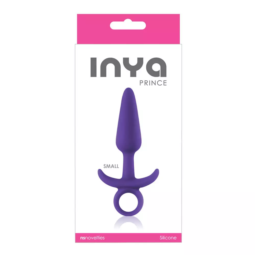 NS Toys - Inya Prince - kisméretű, szilikon análhorog (11,6cm) - lila
