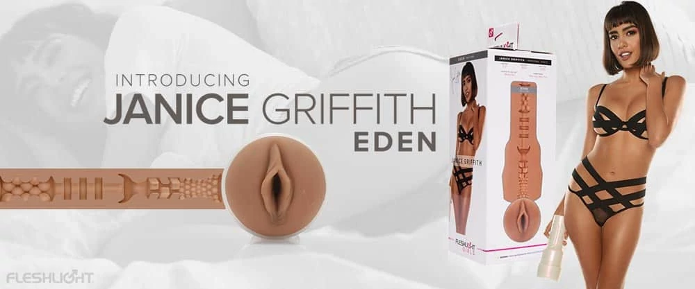 Fleshlight - Janice Griffith Eden - élethű, vagina maszturbátor (natúr)