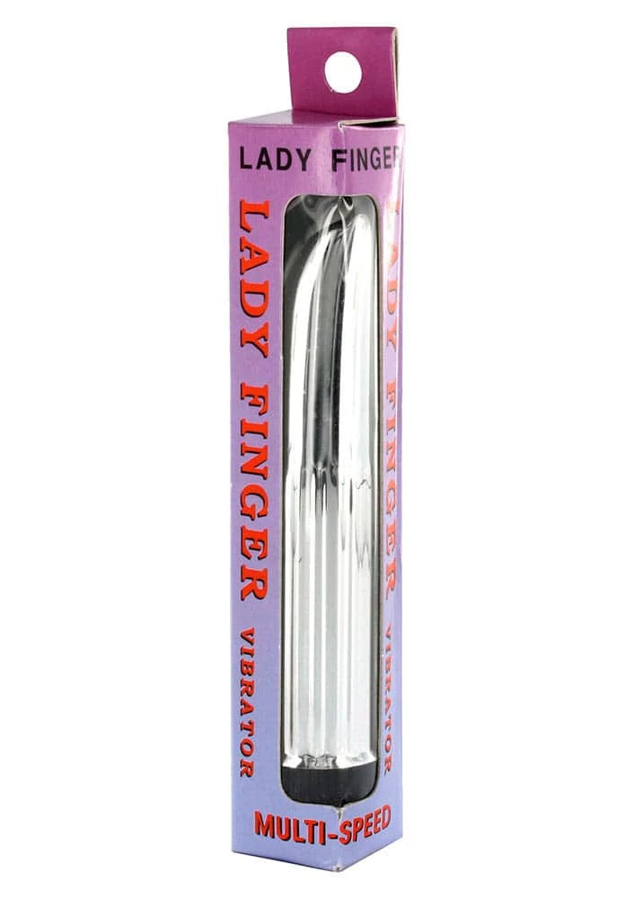Seven Creations - Lady Finger Vibrator - multi-speed mini vibrátor (13cm) - ezüst