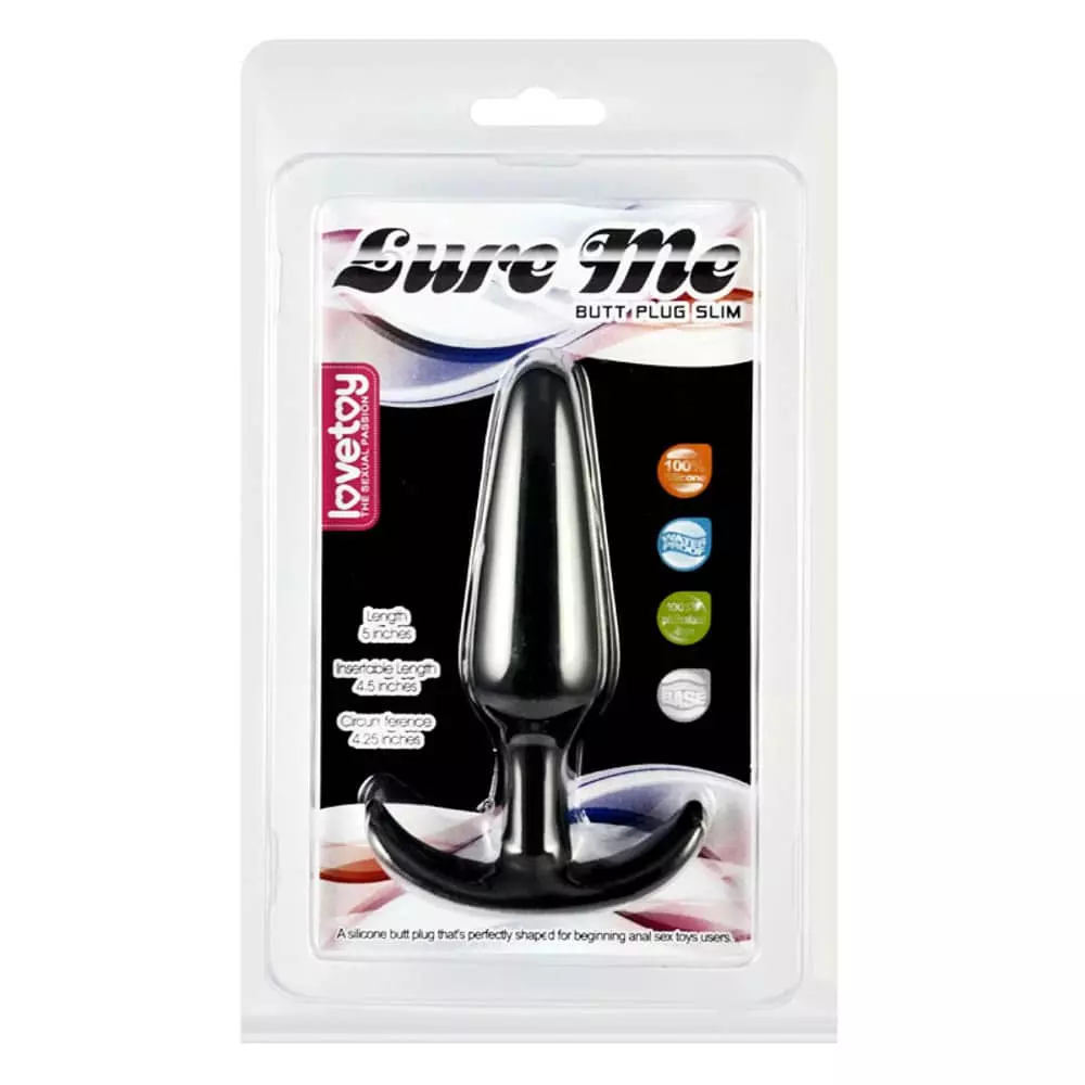 Lovetoy - Lure Me Classic Anal Plug - szilikon análhorog (12,5cm) - fekete