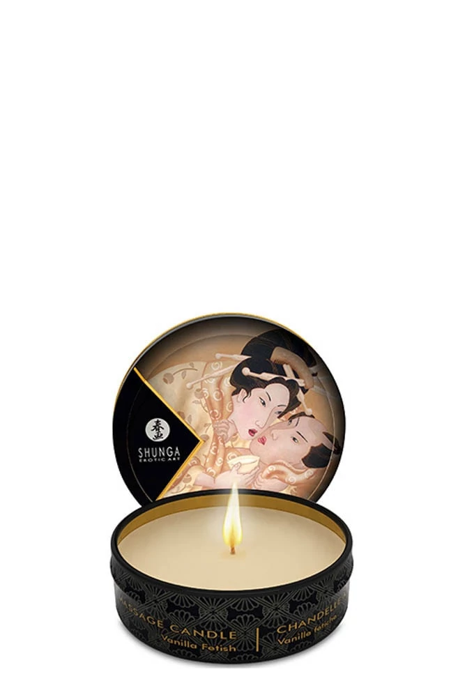Shunga - Mini Massage Candle - illatosító és masszázsgyertya (30ml) - vanilia
