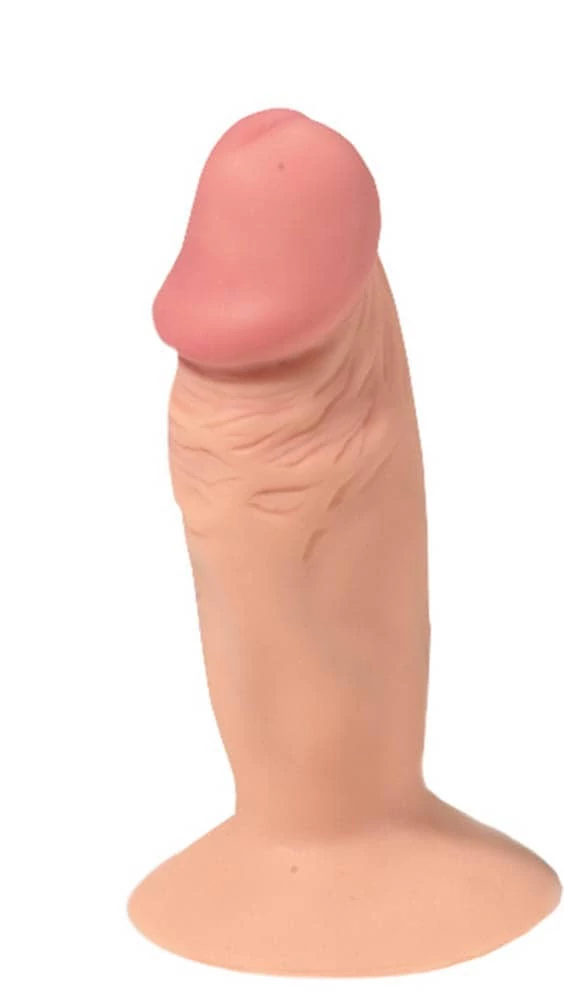Nmc - Mini Shiny Shank Opal - rögzíthető, élethű dildó (12,7cm) - natúr