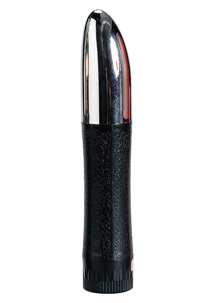 Seven Creations - Mega-T - multi-speed vibrátor (19,5cm) - fekete/ezüst