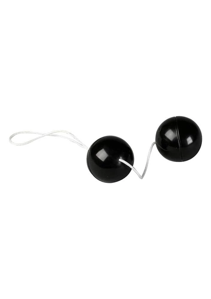 Seven Creations - Supersoft Orgasmus Balls - gésagolyó duó belső súlyokkal (fekete)