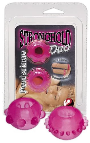 Orion - Stronghold - rücskös péniszgyűrű duó (2db/cs) - pink