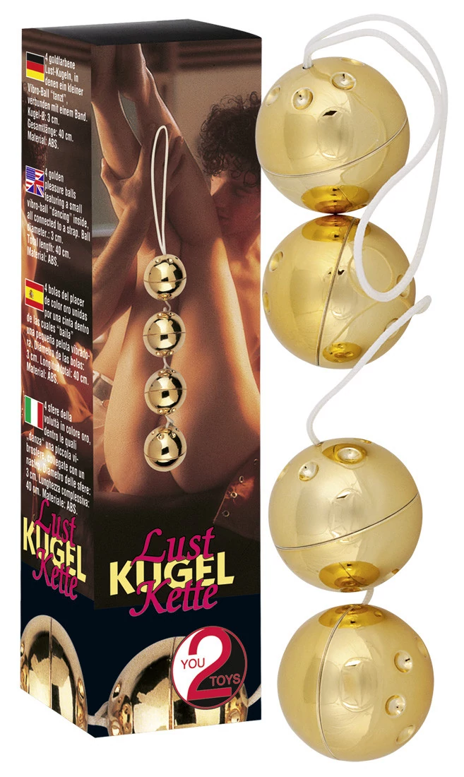 Orion - Pleasure Balls 4 - 24 karátos arannyal bevont gésagolyó négyes (arany)
