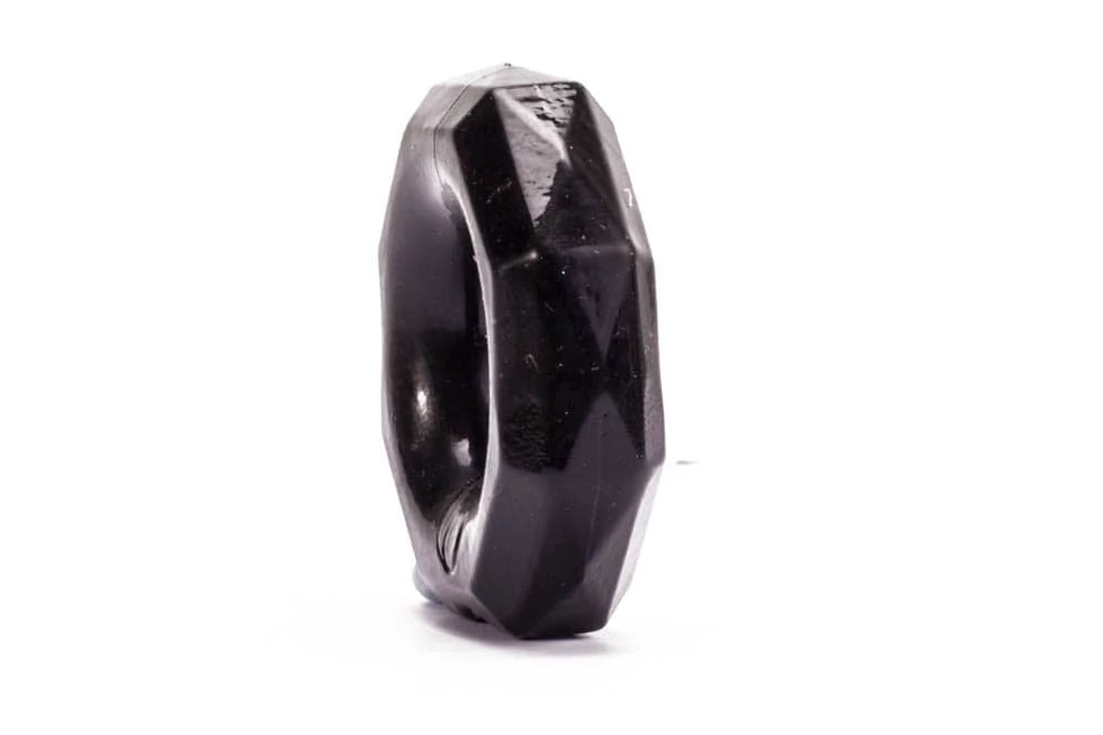 Lovetoy - Power Plus Cock Ring Series #4 - érdes péniszgyűrű (fekete)