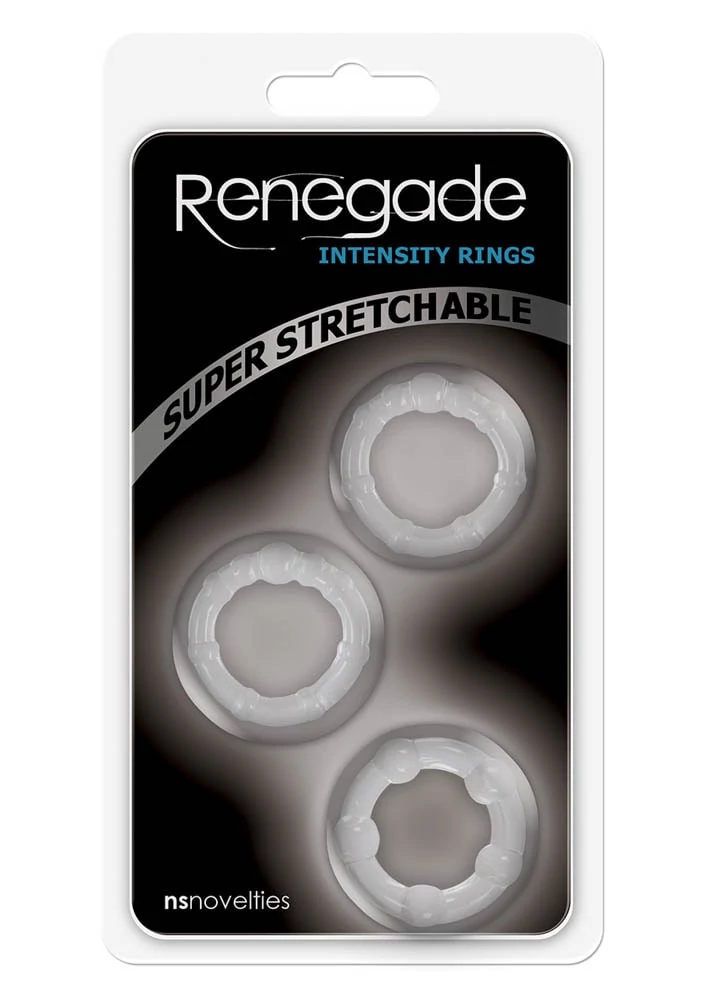NS Toys - Renegade Intensity Rings - péniszgyűrű szett (3db/cs) - színtelen