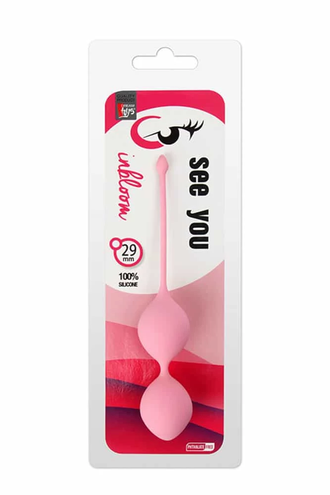 See You - In Bloom Duo Balls - szilikon gésagolyó duó (29gr) - pink