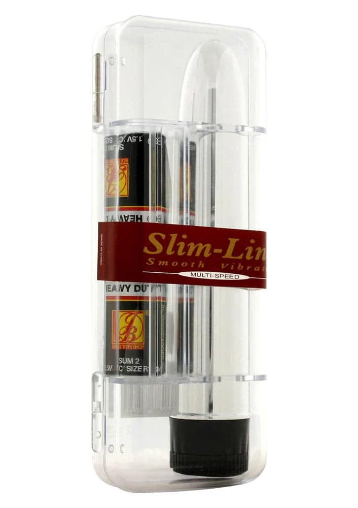 Seven Creations - Slim-Line Smooth Vibrator - vibrátor (19cm) - ezüst