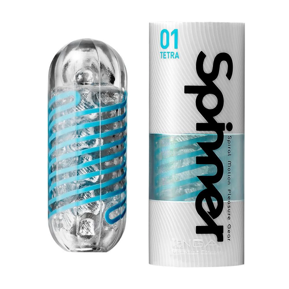 Tenga - Spinner 01 Tetra - prémium maszturbátor (áttetsző)