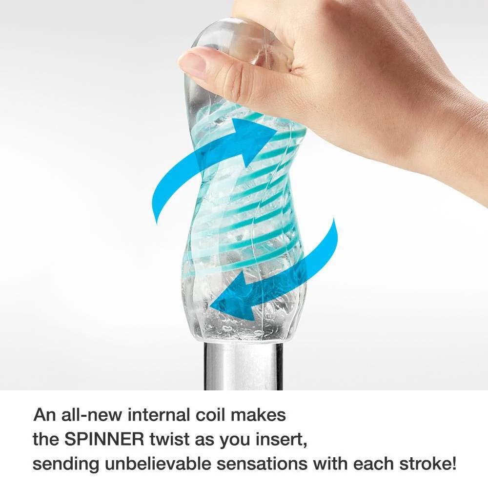 Tenga - Spinner 02 Hexa - prémium maszturbátor (áttetsző)