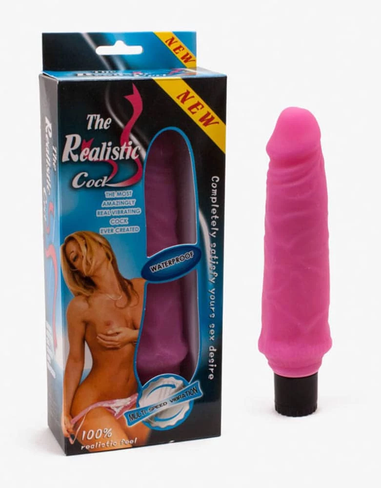 Debra - The Realistic Cock 2 - élethű vibrátor (20cm) - pink