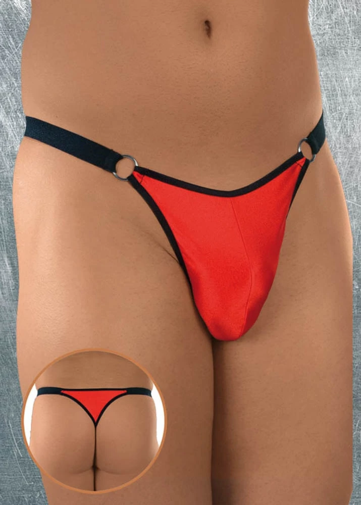Softline - Thong 4425 - erotikus férfi tanga (S/L) - piros