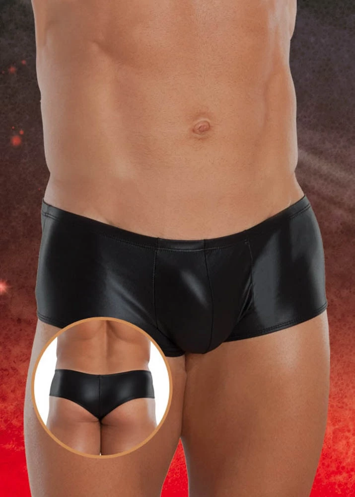 Softline - Thong 4485 - erotikus férfi boxer (XL) - fekete