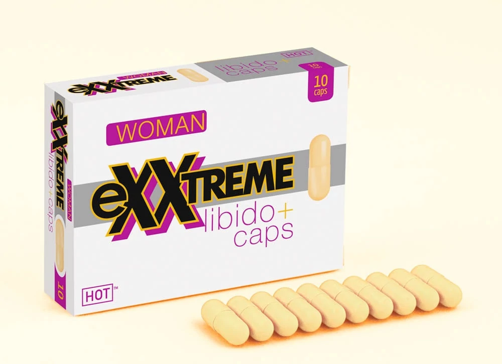 Hot - eXXtreme Libido Caps - étrend-kiegészítő kapszula hölgyeknek (10db/cs)