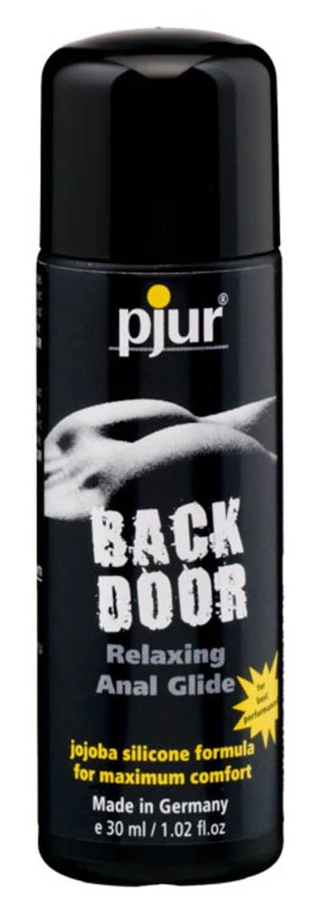 Pjur® - Back Door - Relaxing Silicone Anal Glide - nyugtató hatású, szilikonbázisú anál síkosító (30ml) - jojoba