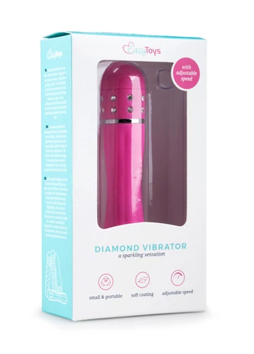 EasyToys - Mini Vibrator - díszített mini vibrátor és masszírozó (pink)