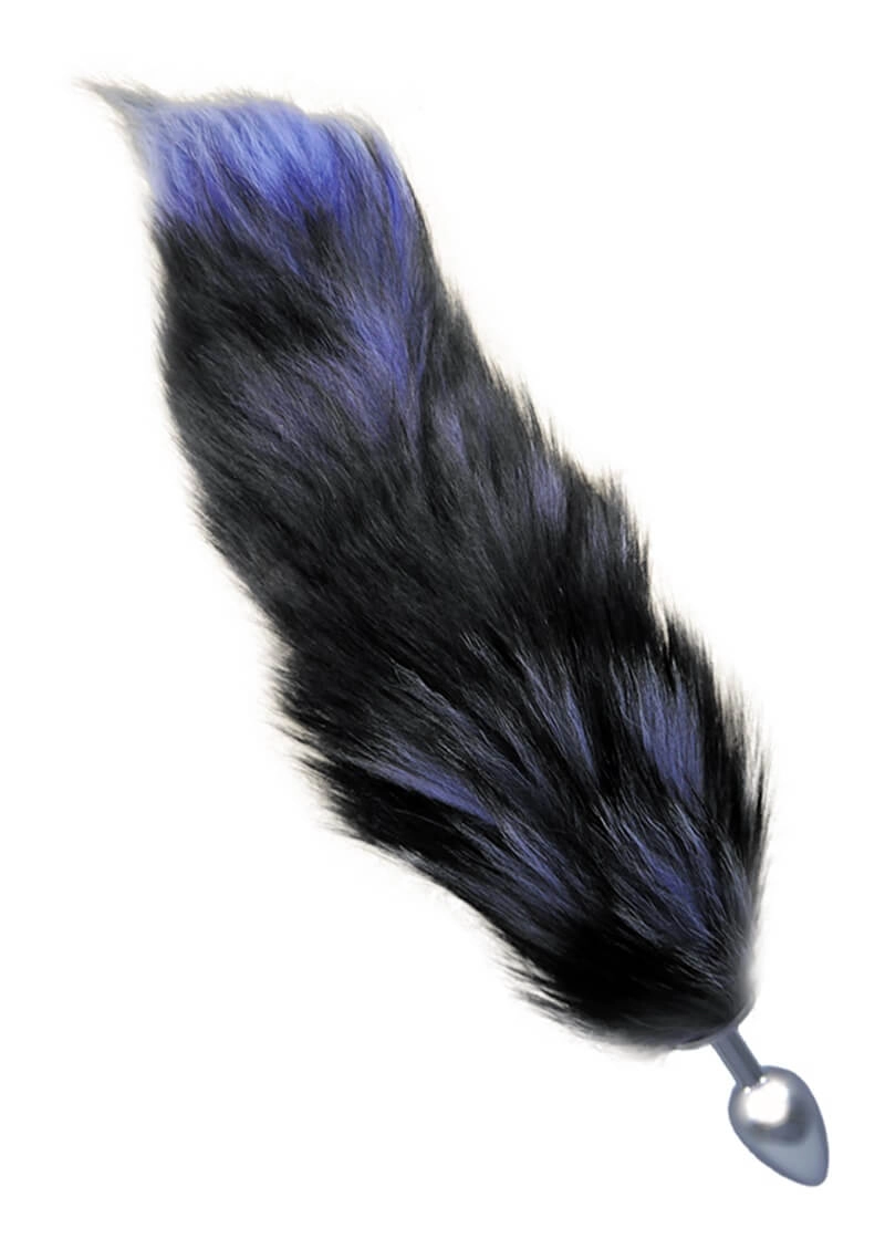 Boss Series - Fox Tail - anális izgató kék rókafarok dísszel