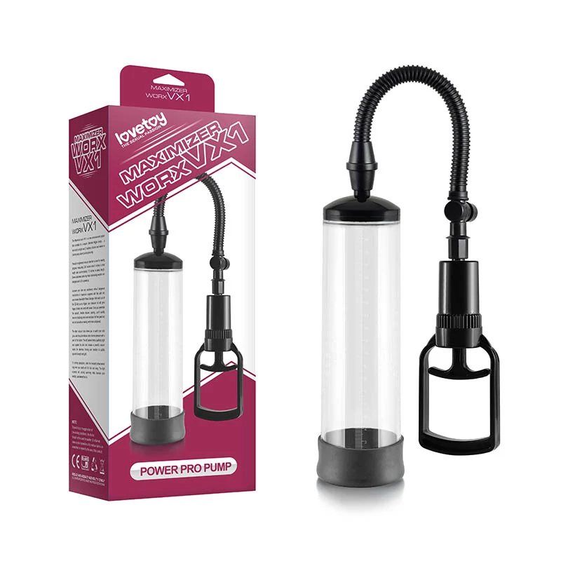 Lovetoy - Maximizer Worx VX1 - Power Pro Pump - vákuum péniszpumpa (áttetsző)