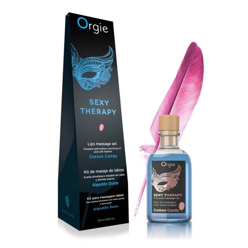 Orgie - Sexy Therapy - ízesített ajakmasszázs szett (100 ml) - vattacukor