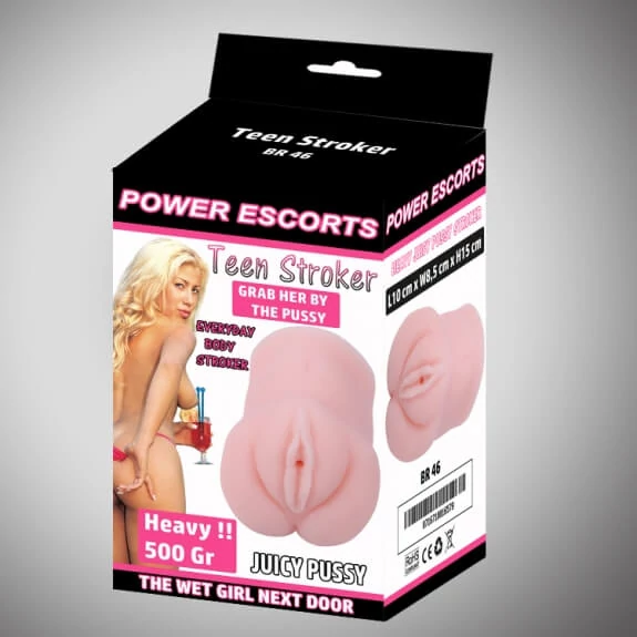 Power Escorts - Teen Stroker Flesh 500 gramms Masturbator - élethű vagina maszturbátor (natúr)