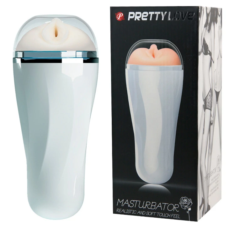 Pretty Love - Masturbator - élethű vagina maszturbátor (fehér)