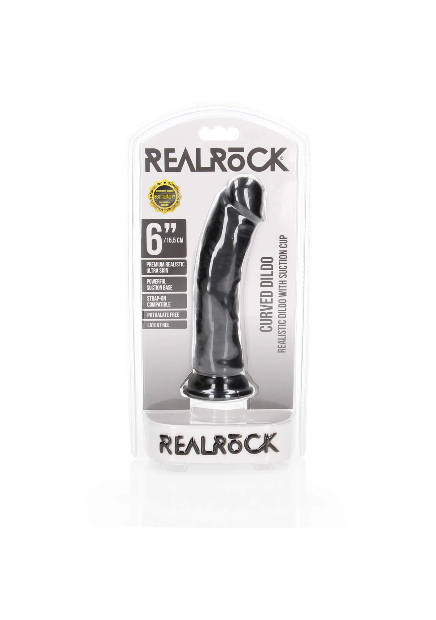 RealRock - Curved Realistic Dildo with Suction Cup 6